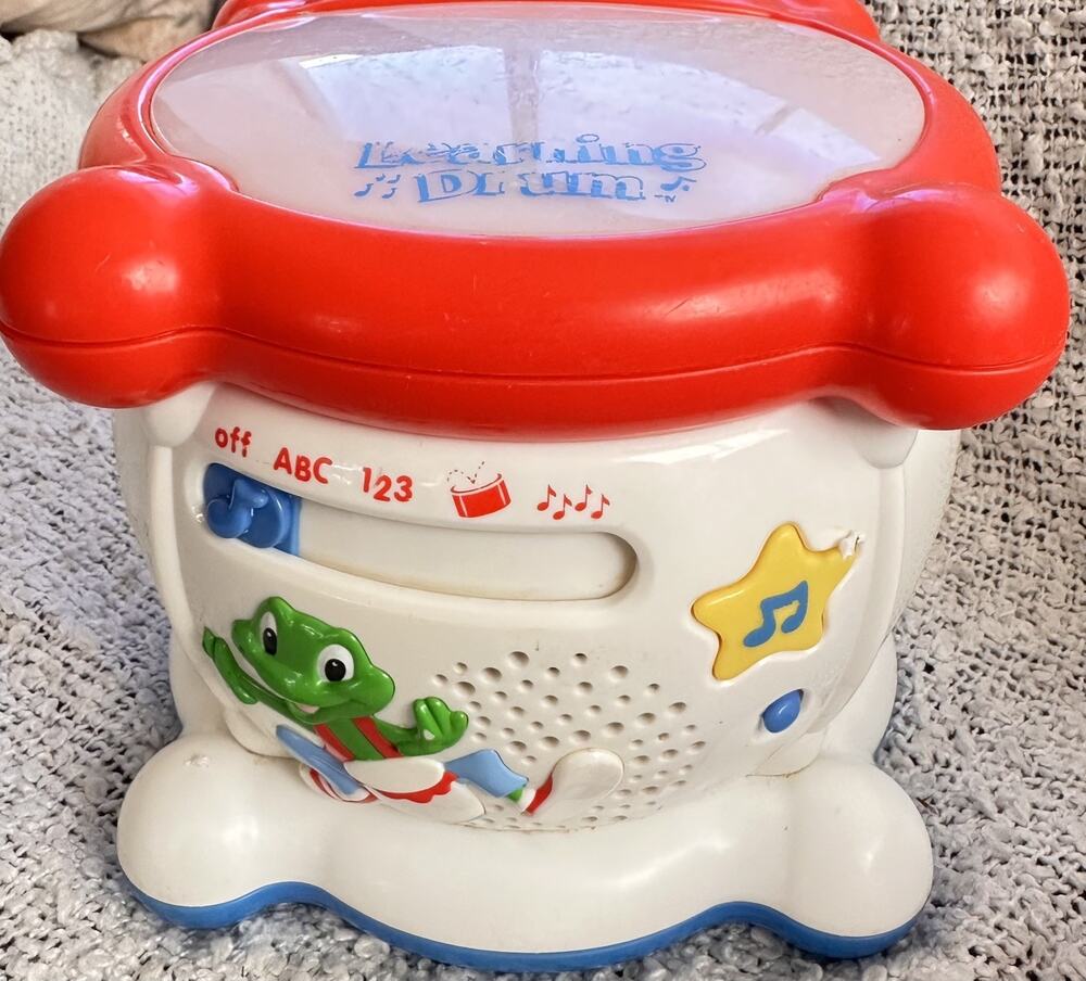 Vintage Leapfrog Learning Drum Educational Music Lights Sounds Counting 2001